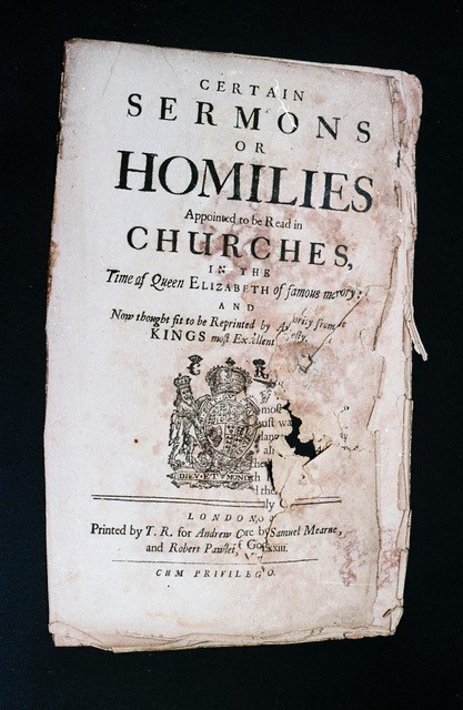 Fig 2.1 – The damaged title page.